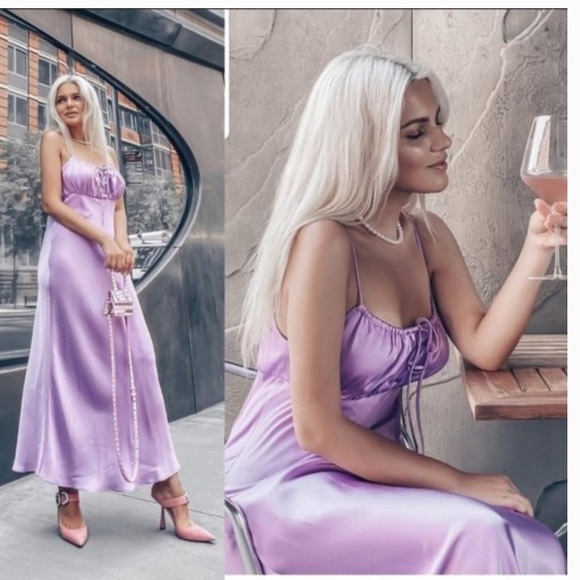 Zara Dresses & Skirts - 🔥FLASH SALE ZARA GORGEOUS SATIN PURPLE MIDI DRESS